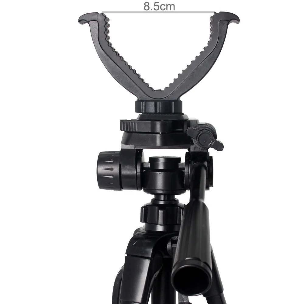 Aluminum Alloy Outdoor Shooting Holder V-Yoke Portable 55-140cm Foldable Multifunctional Tripod Universal Hunting Accessory