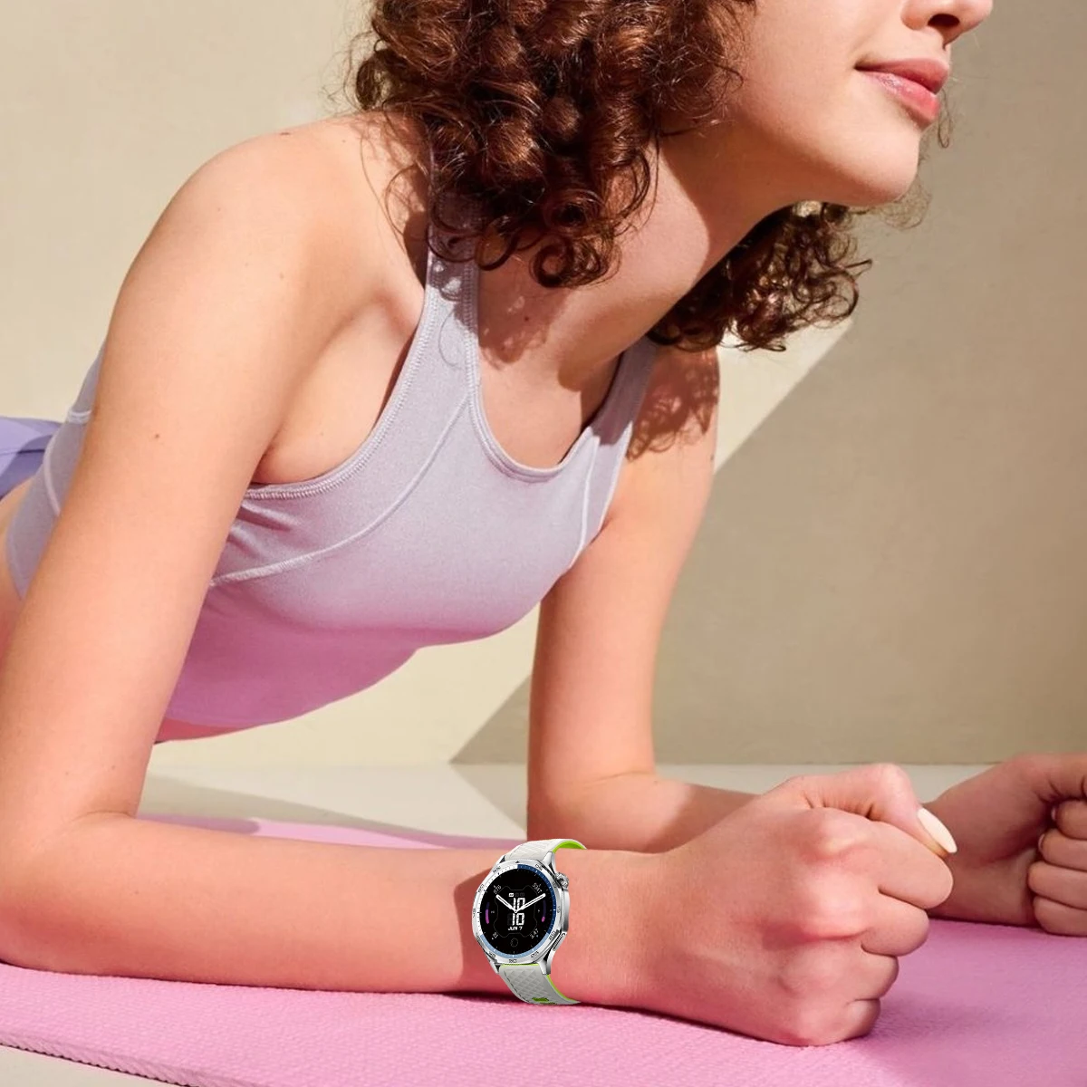 Silicone Sport Watch Bracelet - 22mm, 45mm, and 47mm Bands