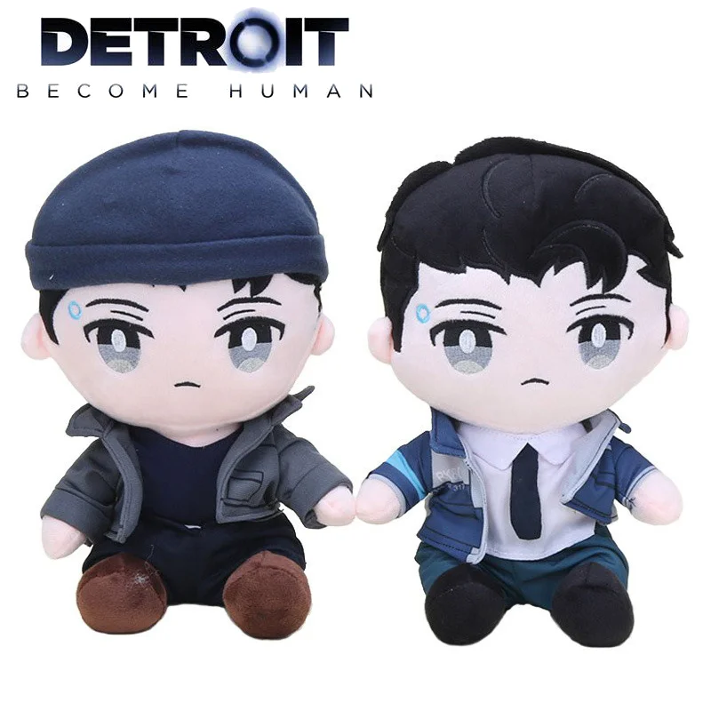 디트로이트 인간 봉제 장난감 게임, DBH Connor RK800 봉제 인형 베개, 카와이 박제 동물 장난감, 어린이 Navidad 선물
