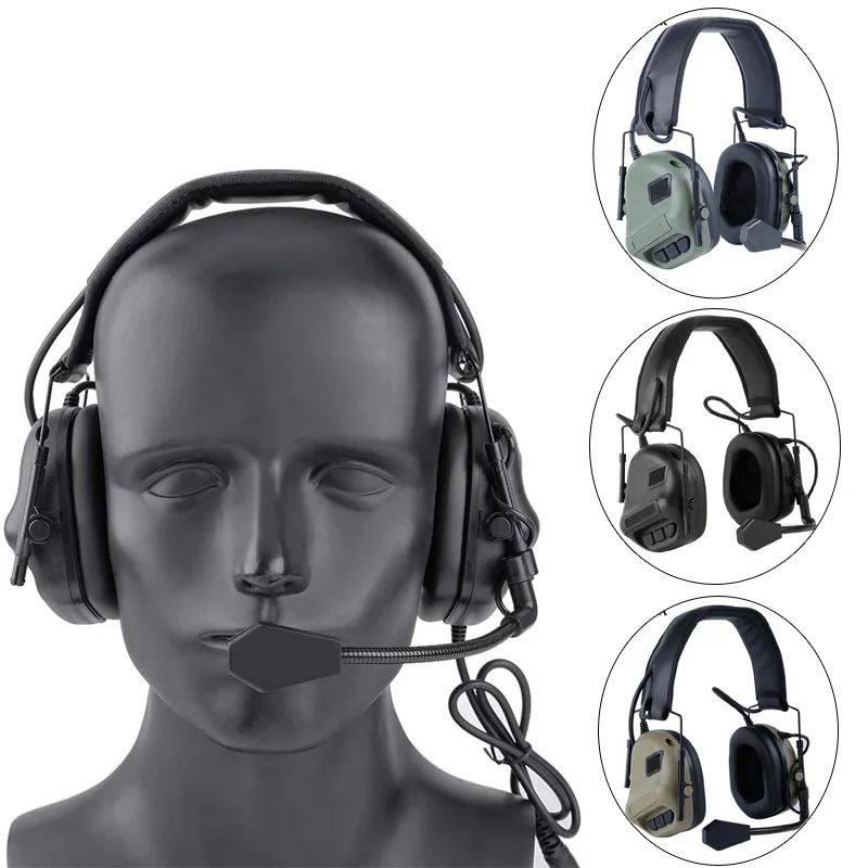 

Tactical Headset Noise Reduction Sound Pickup Ear Protection Army Airsoft Headset Paintball Hunting Shooting Hearing Protective
