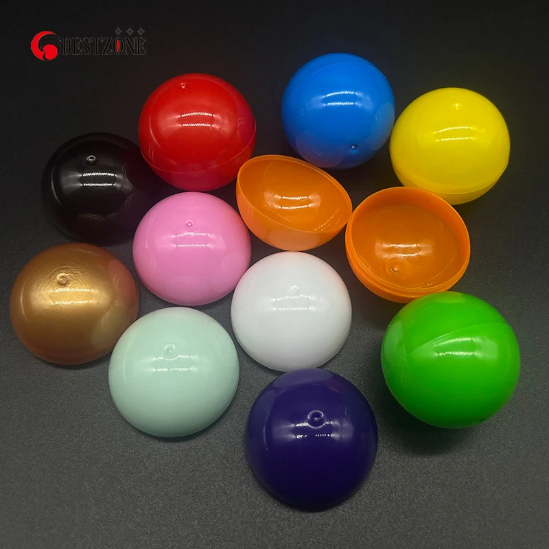 5Pcs 45MM 4.5CM 1.77Inch Toy Capsules Surprise Ball Mixed Colors Soft Empty Baby Kid Grasping Round Ornament For Vending Machine