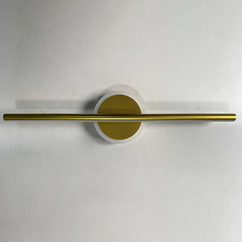 Modern LED Wall Lamp 40/60cm Mirror Light Bathroom Toilet Black Gold Long Strip Fixture Home Decor Led Lighting Lamps Lustre 6