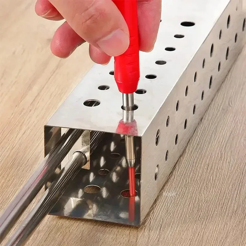 Enhanced Carpenter Pencil with Built-in Sharpener for Precise Deep Hole Marking