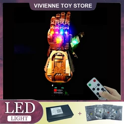 RC LED Light Kit For LEGO 76191 Infinity Gauntlet Collectible Block Building Blocks Brick Toy（Only LED Light，Without Blocks)