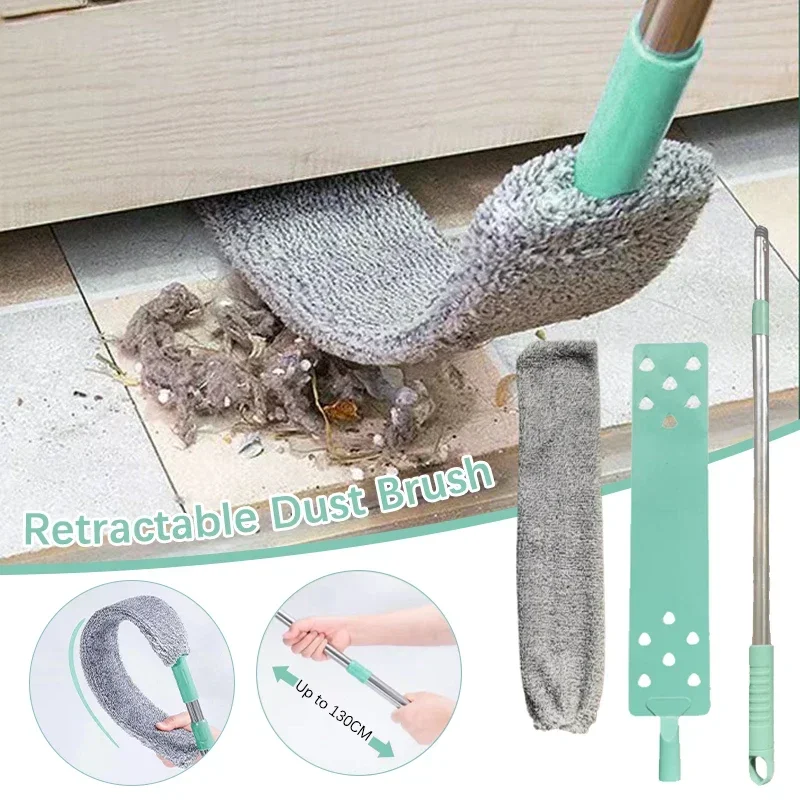 Telescopic Duster Brush Household Long Handle Mop Blinds Dust Removal Microfibre Brushes Home Clean