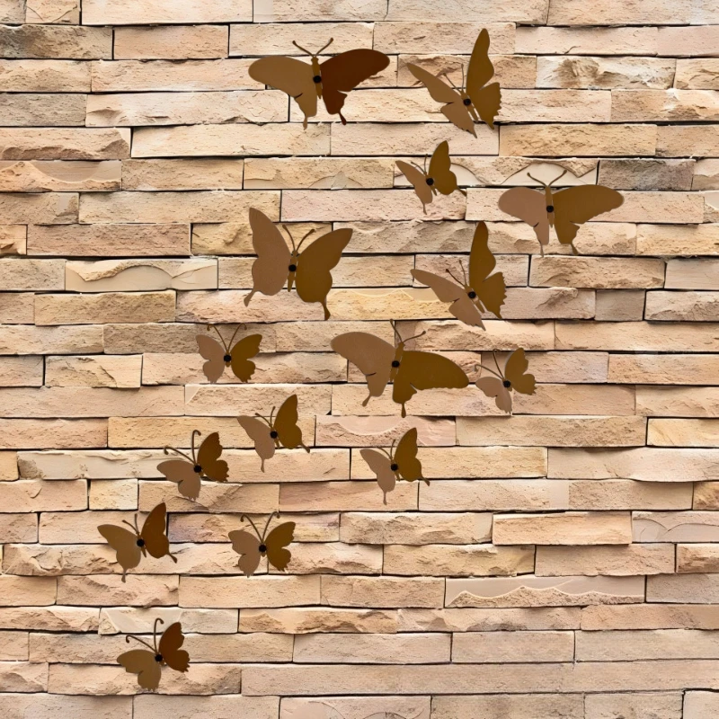 15PCS 3D Metal Butterfly Wall Decor 3