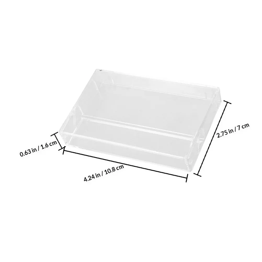 12Pcs 카세트 보관 상자 레트로 클리어 카세트 테이프 홀더 플라스틱 주최자 컴팩트 음악 테이프 보관 케이스 노트 홀더