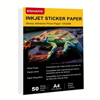 A4 High Glossy Self-adhesive Photo Paper/50 sheets 135gsm size for inkjet printers, peel and stick photos, crafts, scrapbooks 1