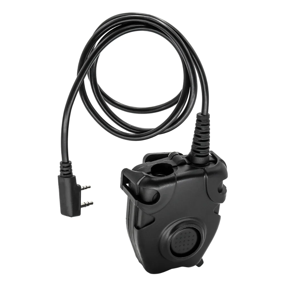 Tactical Headset U94 PTT Kenwood Plug 2 Pin Ptt Tactical Headphone Accessories for Baofeng Walkie Talkie