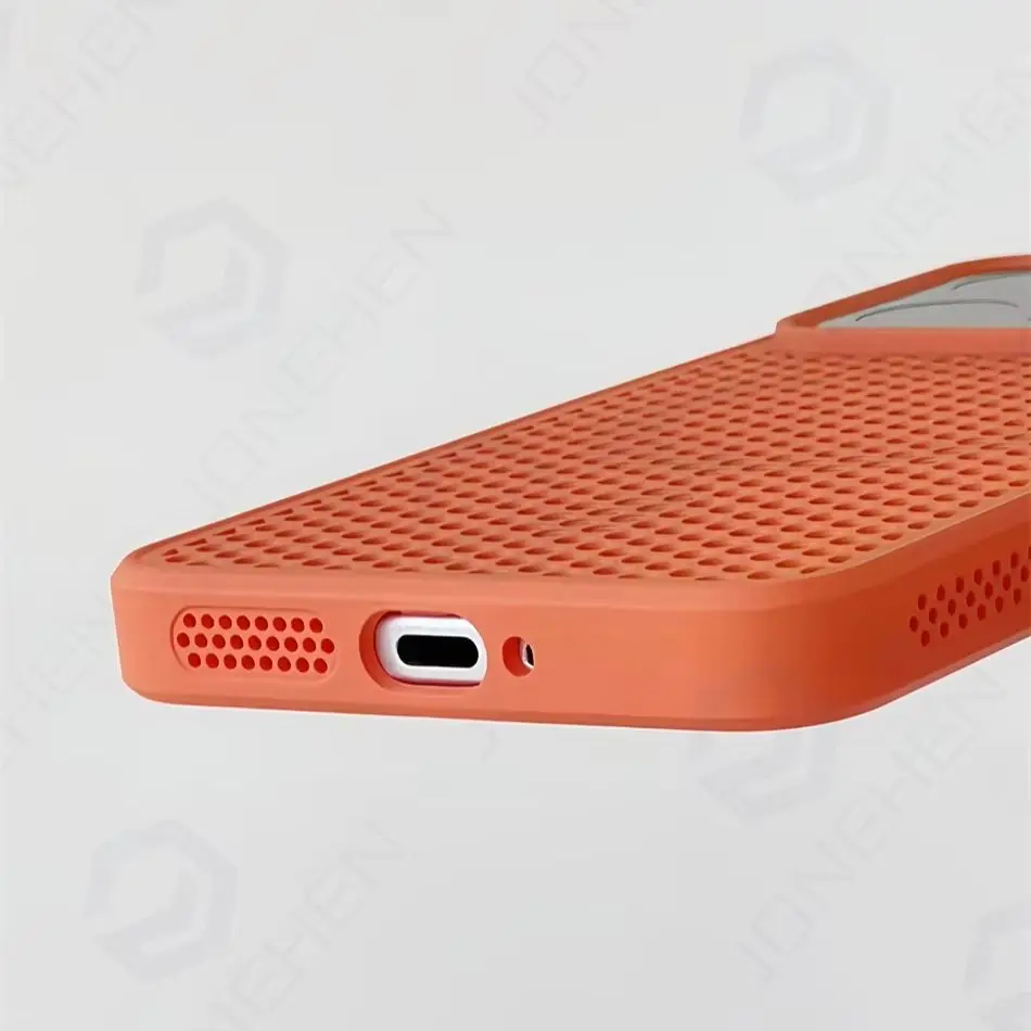Magsafe Honeycomb Mesh Cooling Magnetic Case - Solid Color Silicone Bumper Cover