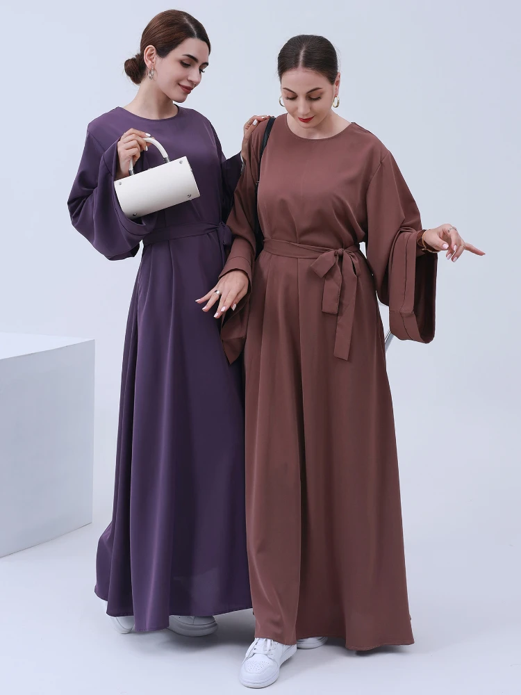Basic Closed Abaya Dubai Turkey Muslim Long Hijab Dress Abayas for Women African Dresses Ramadan Eid Islam Clothes Kaftan Robe