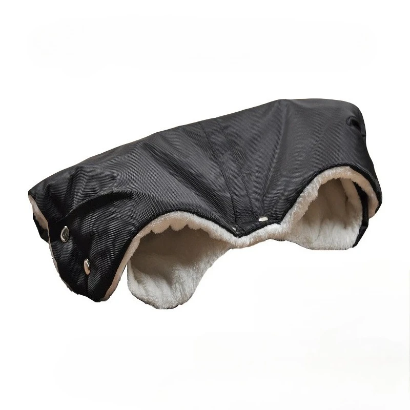 Winter Stroller Windproof Gloves - Cold Weather Handlebar Covers with Plush Lining, Anti-Freeze Grip for Pushchairs, Bicycles