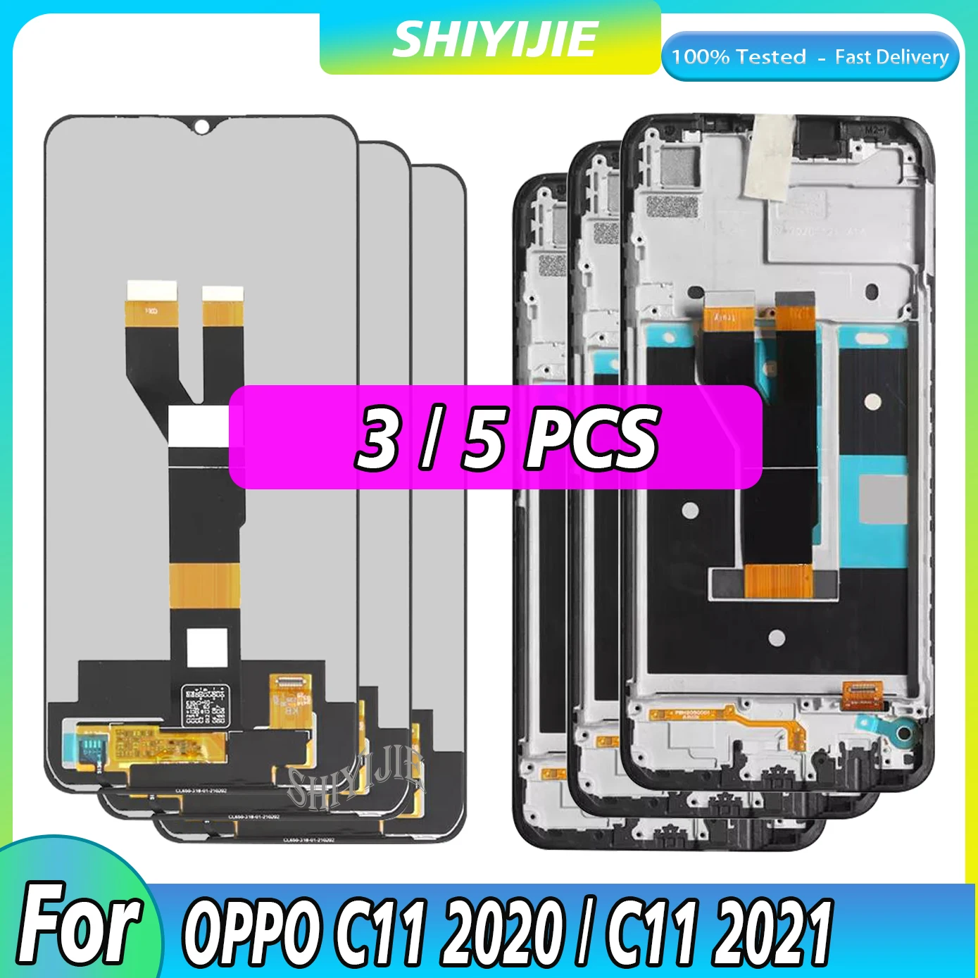 

3/5PCS 6.5" ORIGINAL LCD For Realme C11 RMX2185 LCD Display Touch Screen For Realme C11 2021 RMX3231 Screen Digitizer Assembly