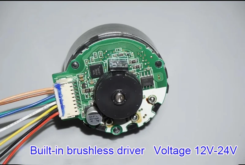 Japan Nidec 24H Brushless Servo Motor DC 9V-24V Built-in Drive PWM Speed Regulation 100 Line Encoder