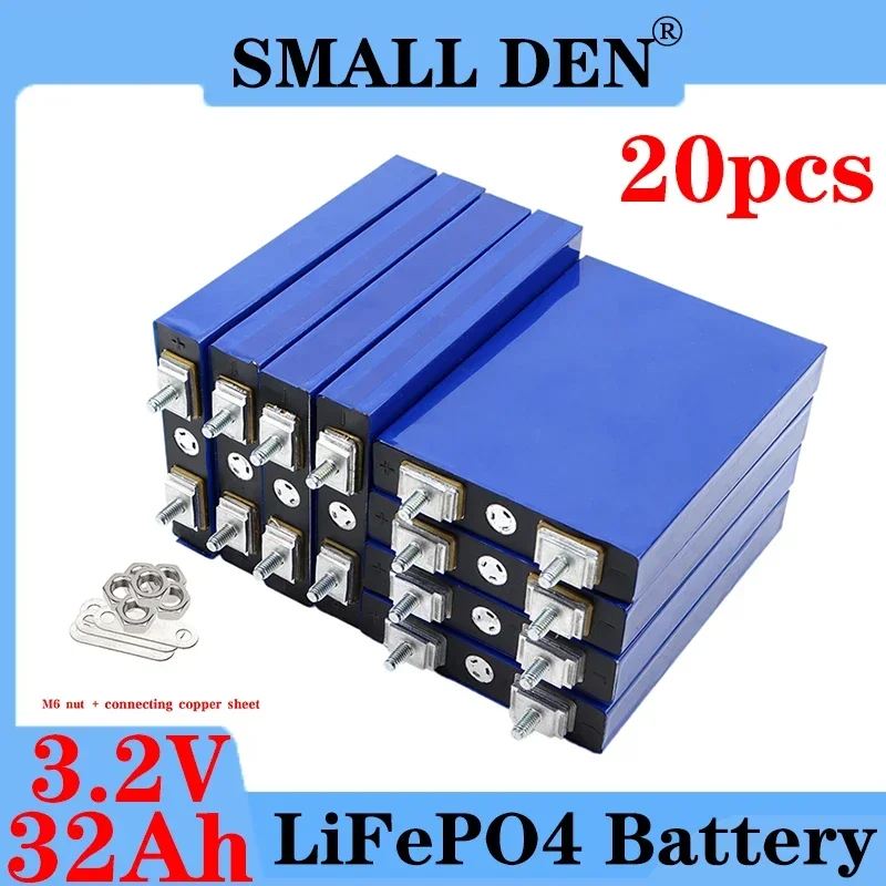 

Комплект батарей LiFePO4 высокой мощности, 3,2 В, 32 Ач, 5C, 20 шт.