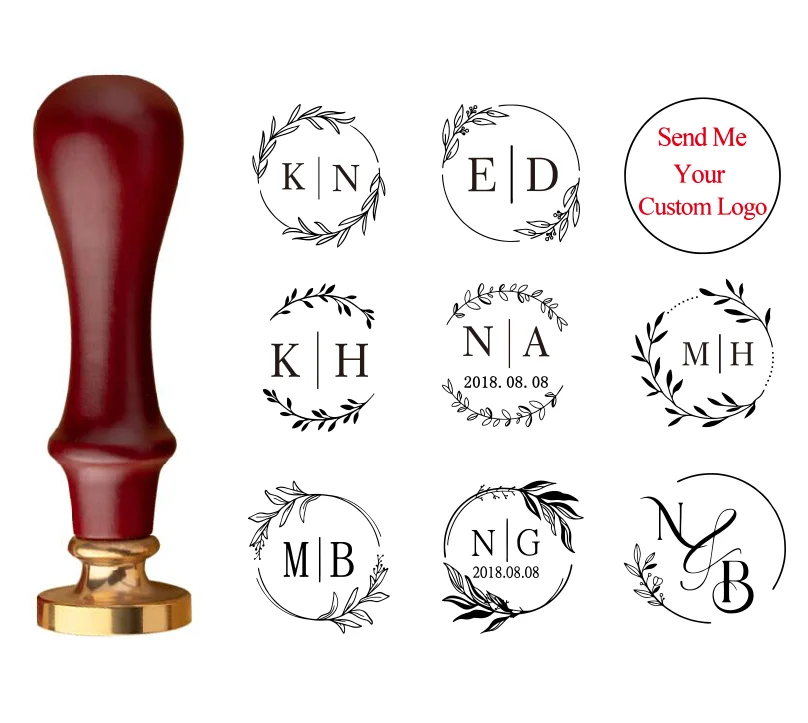 Customize double Name 2 initials personalized Letter stamp/Sealing Wax /wedding Wax Seal Stamp invitations envelop name stamp set,wax seal stamp,name stamp,rubber stamp kit,metal stamps,self inking stamp,brass stamp,heating stamping embosser,embossing stamp,heating stamp,rubber stamp