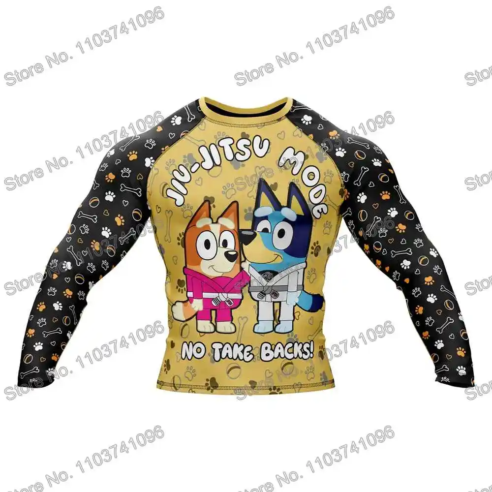 Heeler Rollers Diving T-Shirt Tight Long Sleeve Rash Guard BJJ MMA Swimwear Men Surf Clothing Beach Floatsuit Women GYM Tops