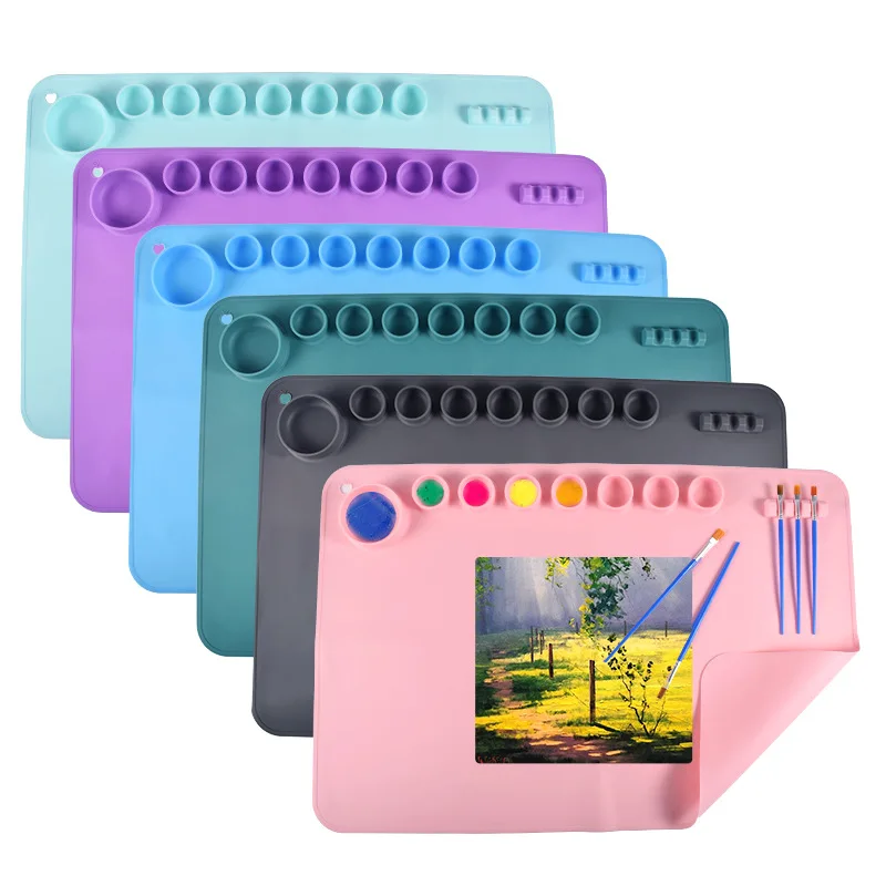 Juego de pintura de témpera para niños – Pasteles de pintura de témpera lavables no tóxicos para niños con paleta limpia con solo jabón y agua