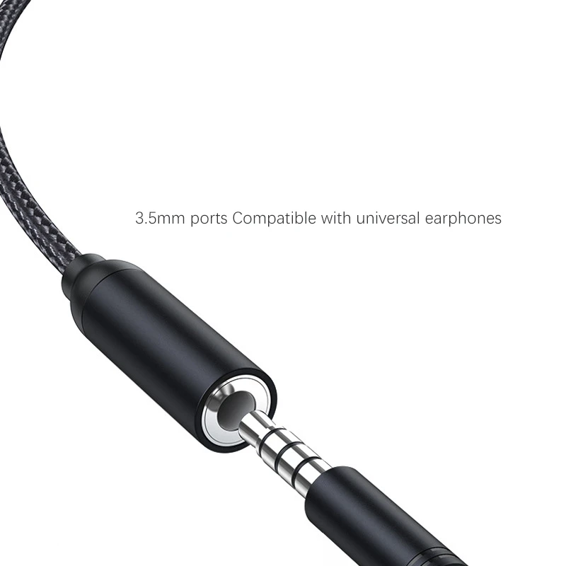 2-In-1 Type C to 3.5mm Headphone and Charger Adapter USB C to Aux Audio  Jack Hi-Res Dac and Fast Charging Cable