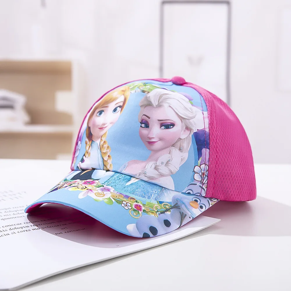 

Disney Frozen Baseball Cap Anna Elsa Mickey Minnie Mouse Spiderman Cars Anime Cartoon Hat Kids Boy Girl Caps Gifts Adjustable