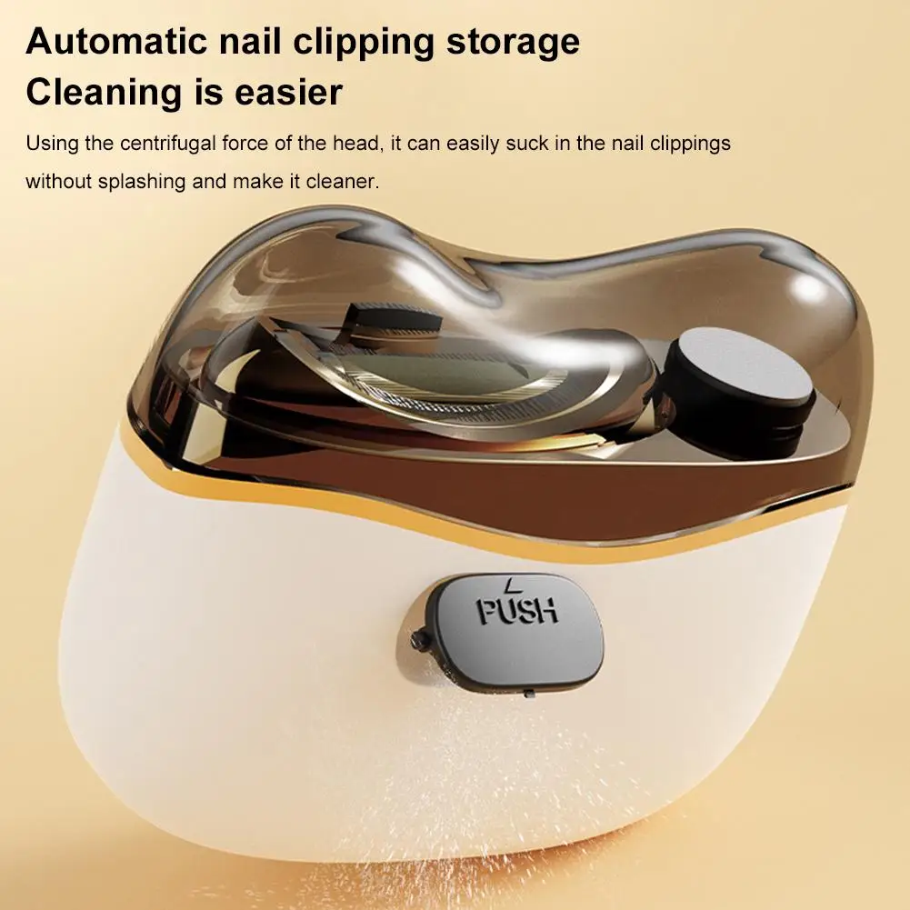 2 In 1 Electric Nail Trimmer And Buffer Rechargeable Waterproof_voghion.com