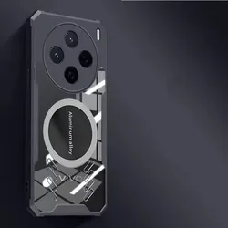 Graphene Heat Dissipation Shockproof Magnetic Holder Case with Thermal Gaming Cover - OPPO Find X9 (Black)