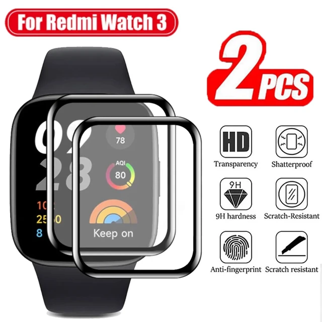 2PCS Curved Screen Protector For Xiaomi Redmi Watch 3 Smartwatch Protective  Glass Film for Redmi Watch3