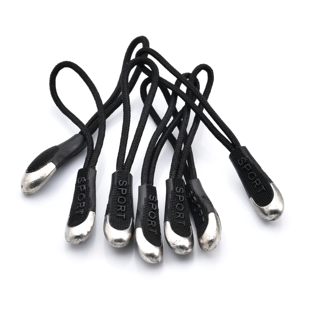 Slip-resistant plastic zipper puller 10pcs/pack End fit Rope Cord Tab End lock zips suitcase backpack sportwear parts