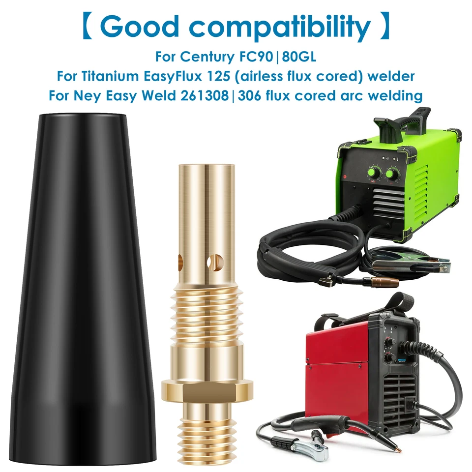 Kit 14 Pezzi Per Saldatrice - Ugelli 0,9mm Flux Core Gasless | Compatibile Lincoln, Forney, Yeswelder - Foto 5