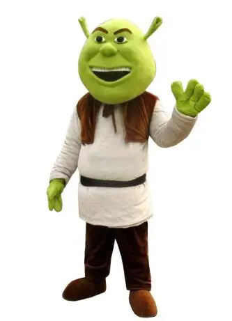 

New Adult Halloween Christmas Shrek Mascotte Fancy Cartoon Mascot Costume Plush Fancy Dress Mascot Costume