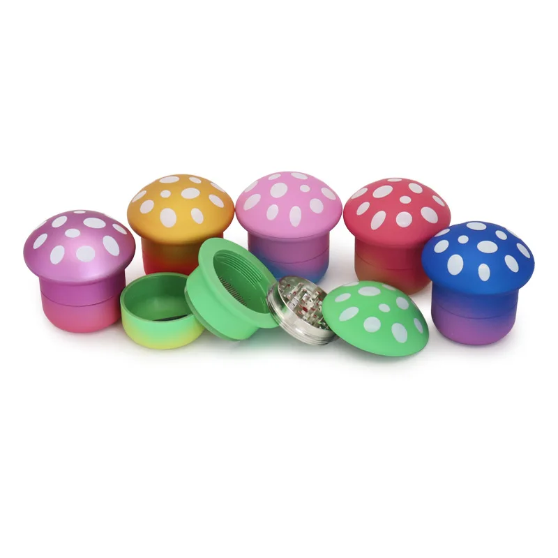 Metal Grinder Herb Large 70MM Mushroom Shaped 4 Layer Spice Grinder Durable Plastic & Metal herb grinder,tobacco grinder,manual spice grinder