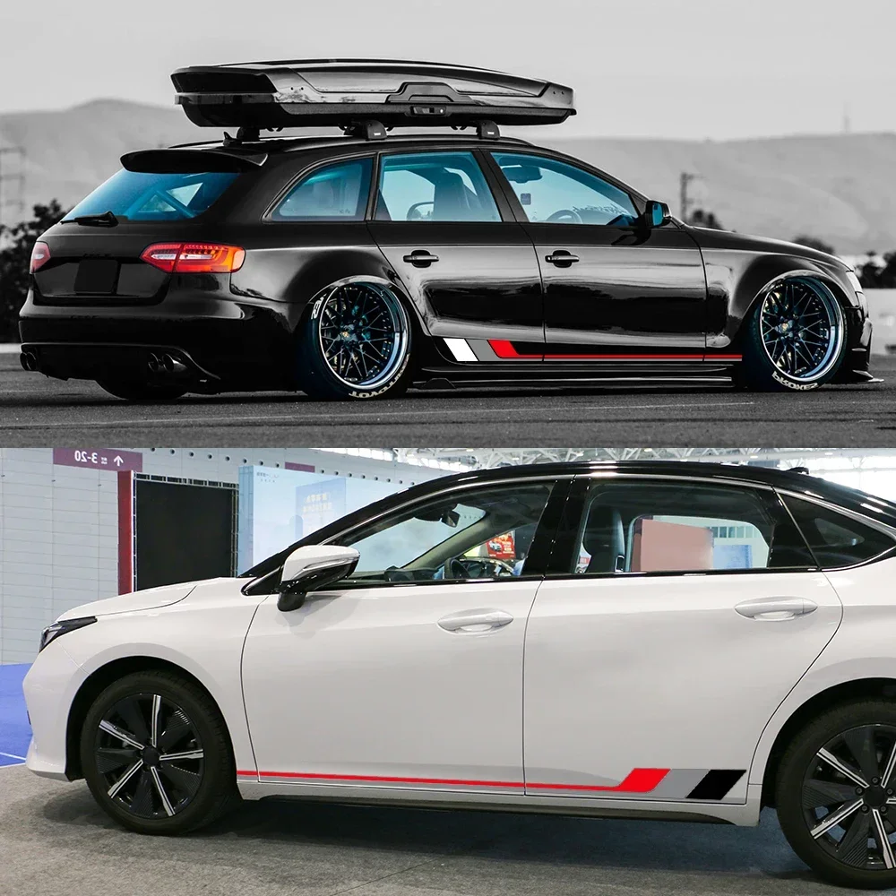 Stylish Car Side Door Vinyl Decal Trims - Exterior Auto Accessories
