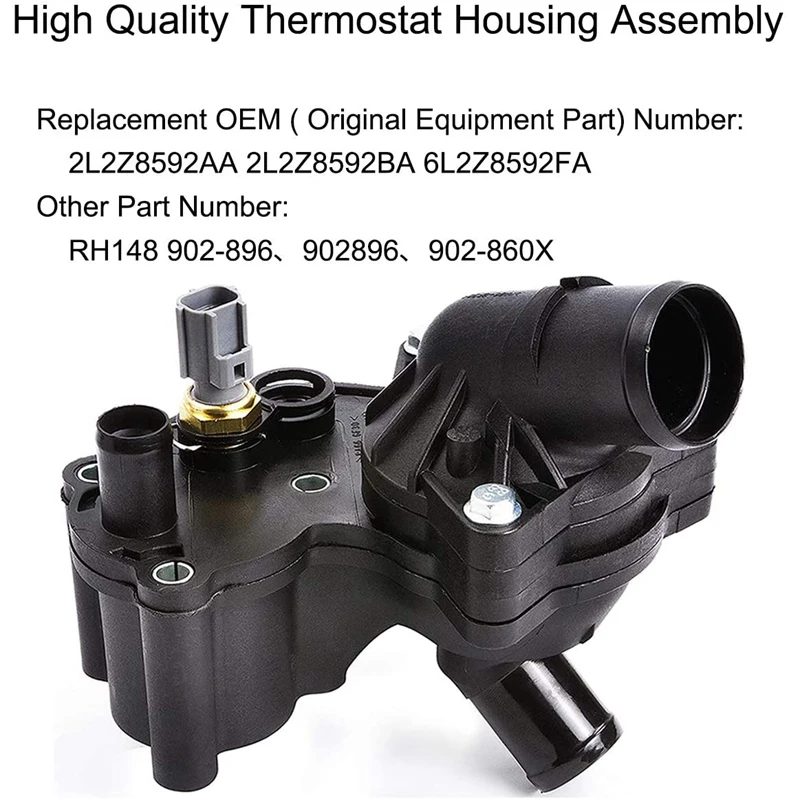 Engine Coolant Thermostat Housing with Sensor engine coolant thermostat For Ford Mustang 4.0L 2005-2010 2L2Z-8592-BA 902-210