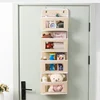 1pc Four-layer Storage Bag Door Hanging Fabric Organizer Bag For Sundries Items Underwear Socks 3