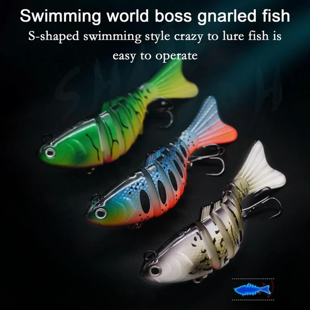 Animated Lure Fishing Lures for Bass Trout with Hooks Water Fishing Lure  Hard Bait Wobblers Rotating Soft Fishing Tackle - AliExpress