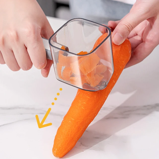 Vegetable Peeler Fruit Peeler With Container Carrot And Potato Peeler With  Ultra Sharp Durable Blades For Home Kitchen Use - AliExpress