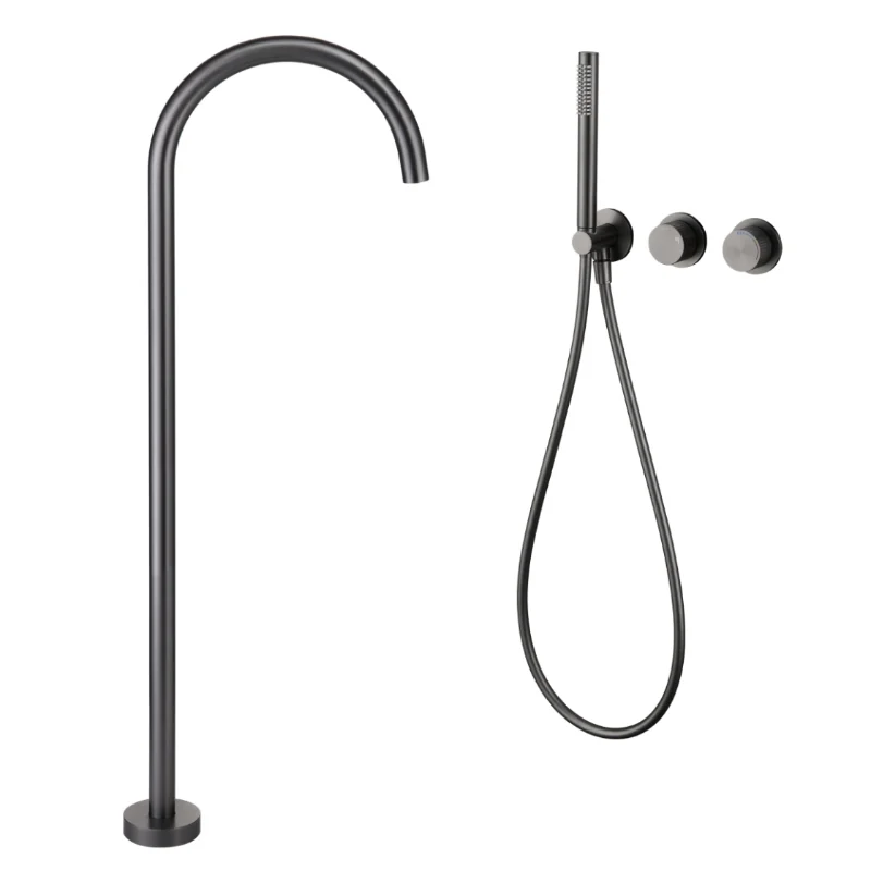 Stainless steel concealed minimalist bathtub faucet shower set integrated bathroom high-value bath