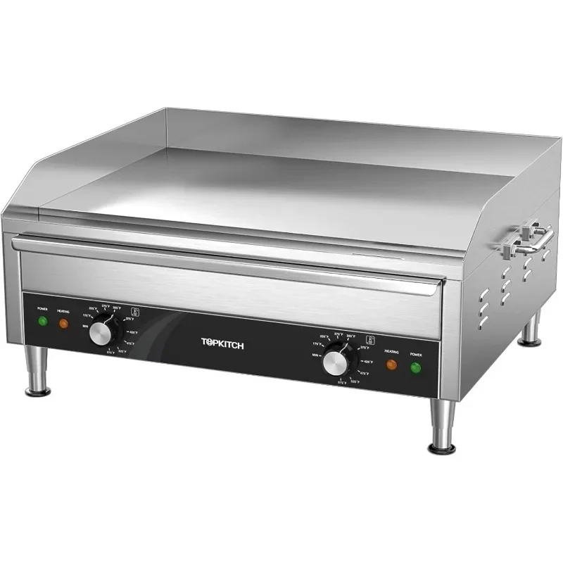 Commercial Electric Griddle, 24" 3500W 240V Electric Countertop Griddle Heavy Duty Flat Top Grill Restaurant