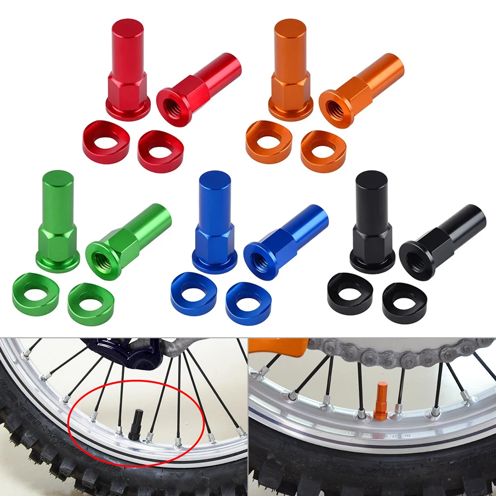NICECNC Dirt Bike Rim Lock Nut Spacer Kit for KTM EXC SXF SX EXCF XC XCF XCW 85 125 250 350 450 525 300 200 150 Motocross