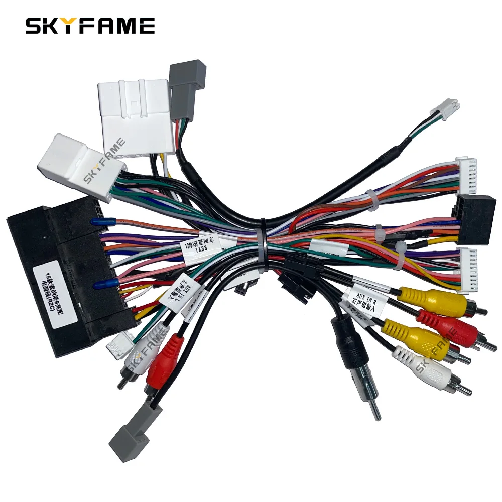 SKYFAME Car Wiring Harness Adapter Canbus Box Spdif Amplifier Decoder For Hyundai Sonata 8 9 Kia K3 KX7 KX5 Ix45 IX35 SantaFe car wire cable adapter car stereo accessories car amplifier wiring kit