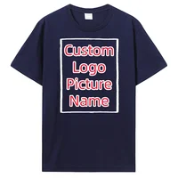 T-shirt personnalisé faire votre conception Logo texte hommes imprimer société équipe coton T-shirt personnalisé T-shirt cadeau t-shirts hauts 3