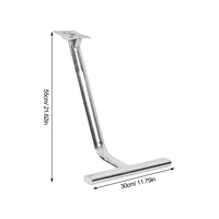 3 Piece Replacement Salon Footrests Barber Leg Rests Heavy Duty Pedal Pads Universal Sturdy Elevating Pedals 2