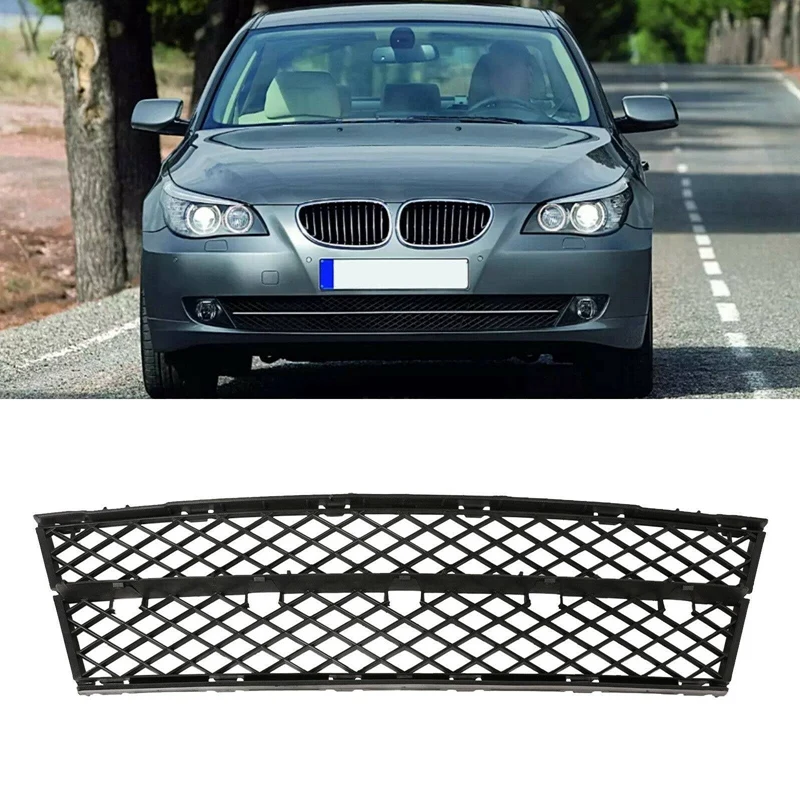 

Для-BMW 5 серии E60 E61 2008 - 2010 Новый передний бампер нижний центральный сетчатый радиатор 51117178115