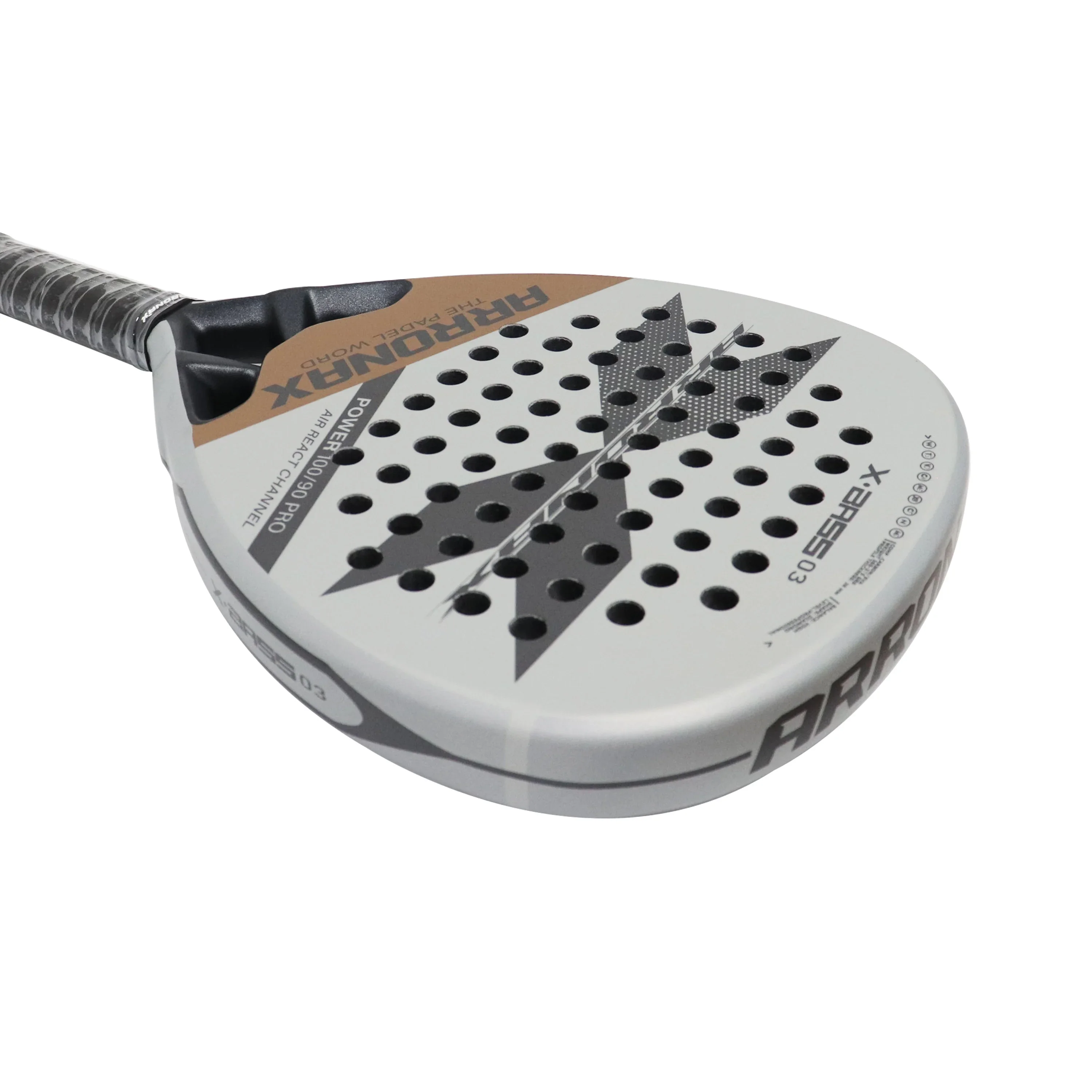 Padel Tennis Racket Carbon Fiber Rough Surface Diamond Shape High Balance EVA SOFT Memory Padel Paddle