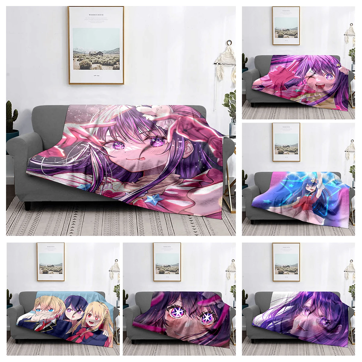 

Home decoration plush Sofa blanket Colorful Animal Bedspread on the bed anime fluffy soft blankets thick blanket for winte