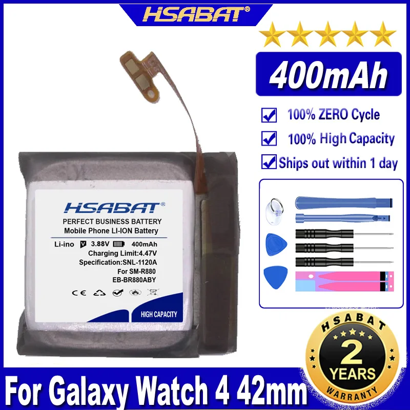 HSABAT EB-BR880ABY batería de 400mAh para Samsung Galaxy Watch