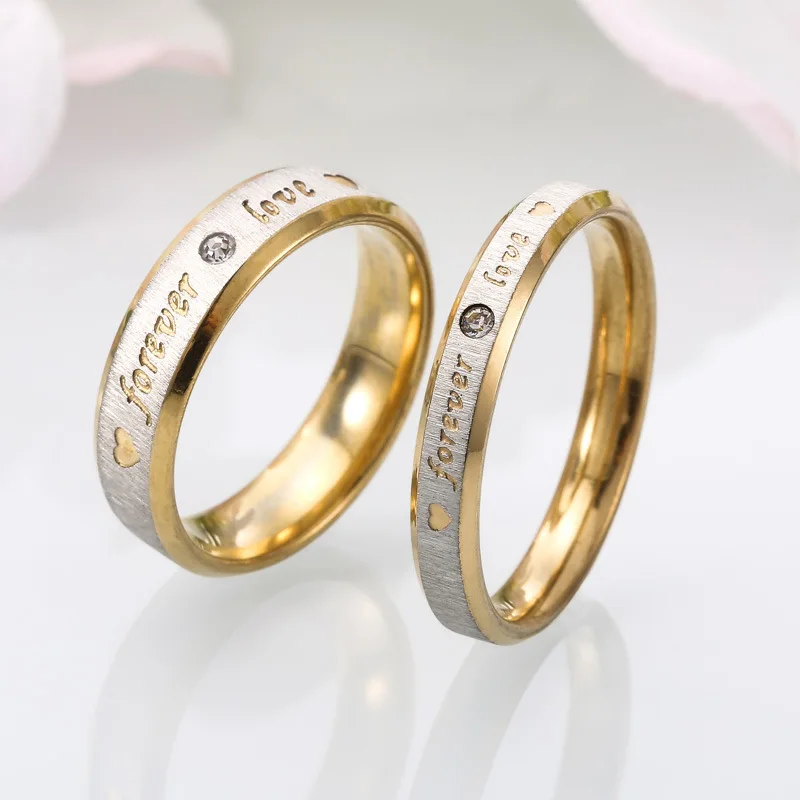 Moda All-In-One In Acciaio Inossidabile Love Forever Love Coppia Anello Personalità Creativa All-In-One Trend Ladies Ring