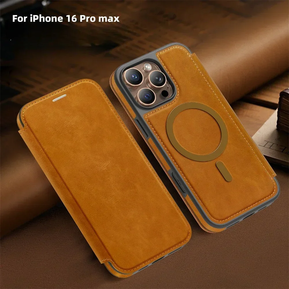 Premium 2-in-1 Detachable Leather Wallet Case with MagSafe RFID Protection