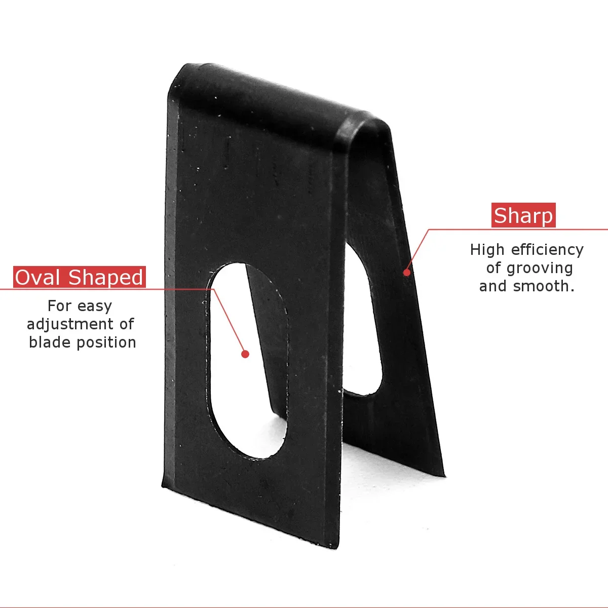 10X Painted Black Matt Iron Floor Vinyl Welding Grooving U And V Blades 20X10MM