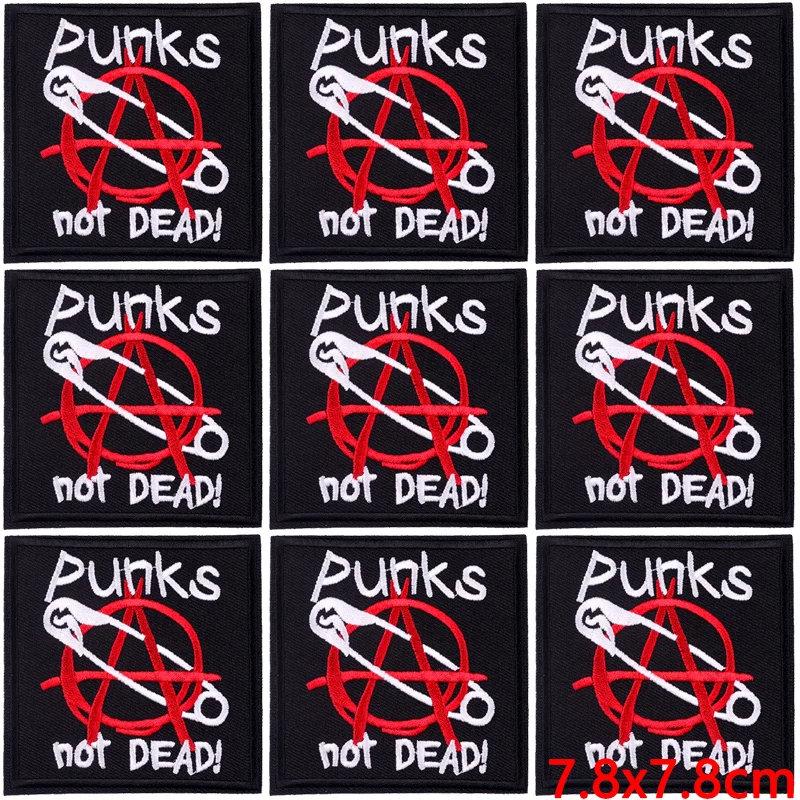 50 Pz/lotto Rock Band Toppe E Stemmi Vesti Musica Punk Stiratura Distintivi Appliques Strisce Ricamate Per Giacca Jeans Adesivi FAI DA TE - Foto 2